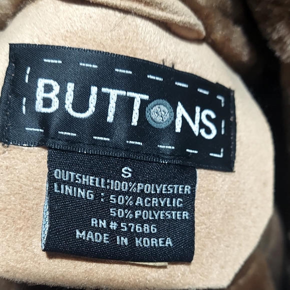 Mustard Colored Small Suede (like) jacket - Picture 3 of 4